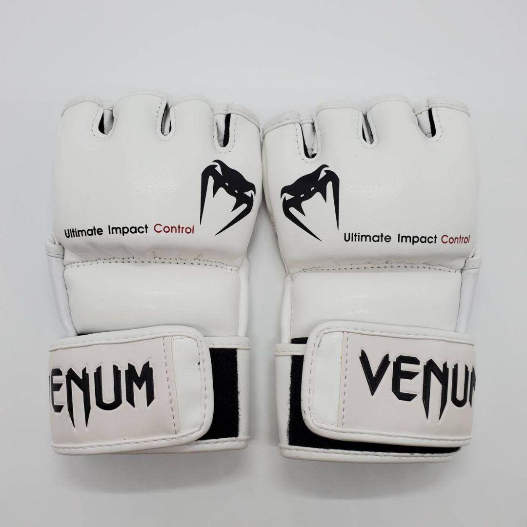 中古 VENUM ヴェナム オープンフィンガーグローブ Sサイズ 白