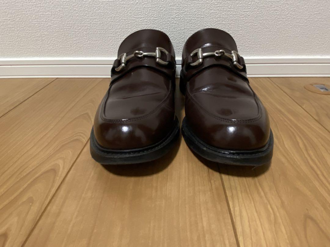 REGALダークブラウン レザー ローファー バックル付き