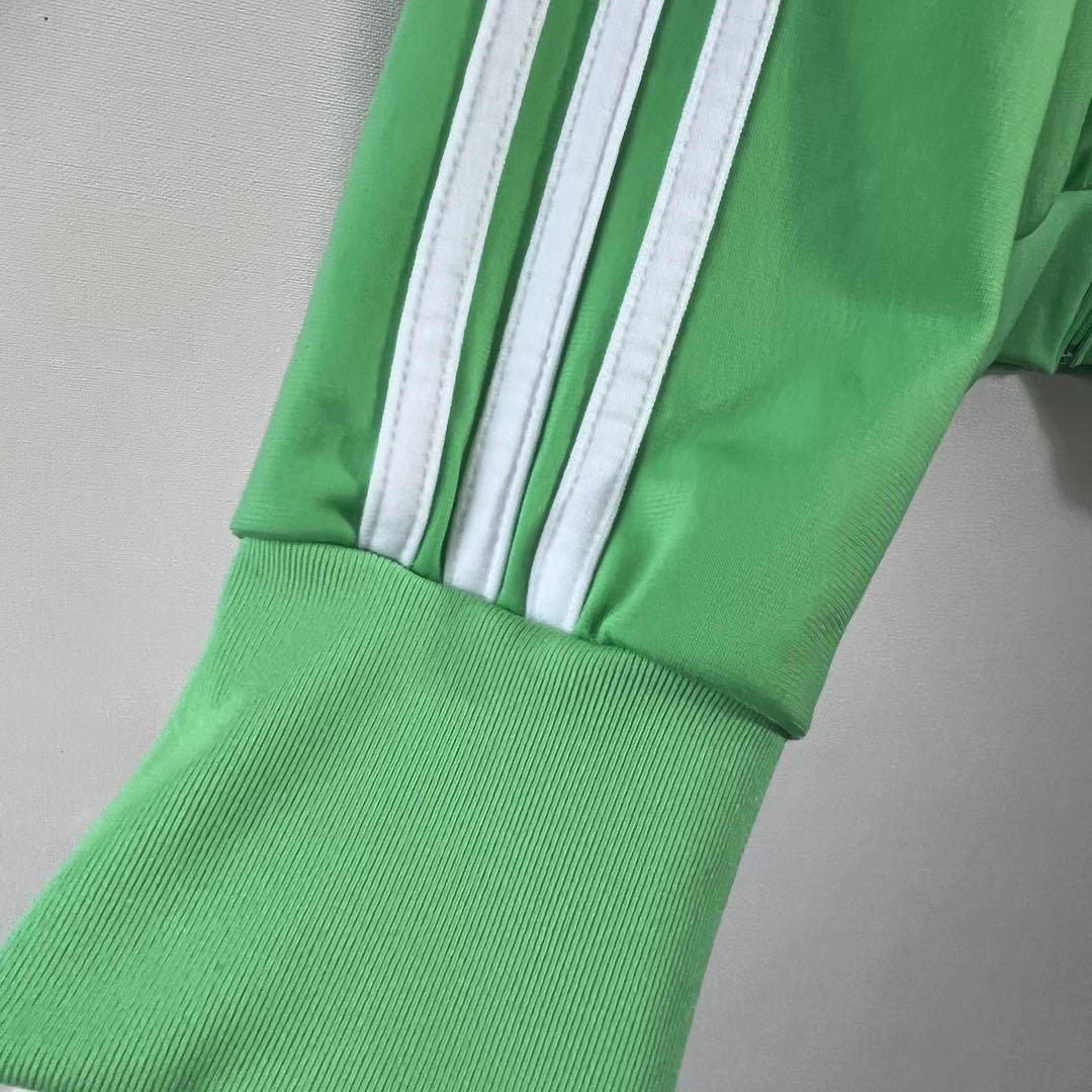 adidas トラックジャケット　トレフォイル　ライトグリーン　M 新品　美品