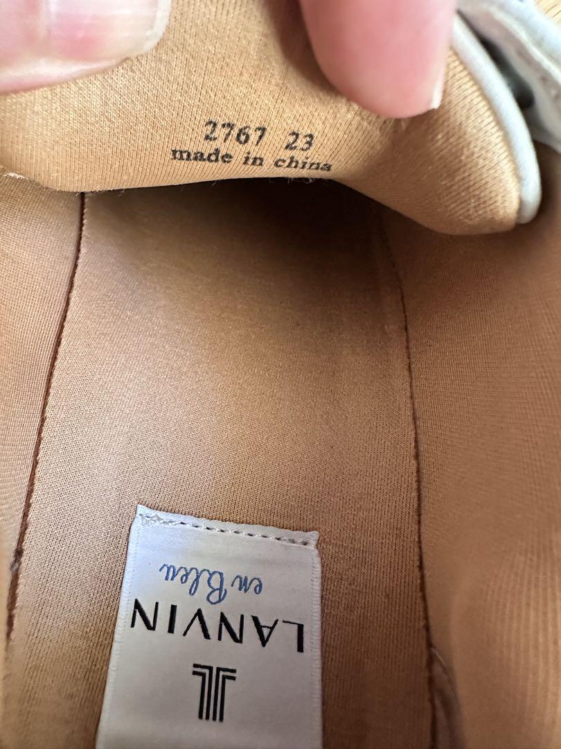 LANVIN en Bleu ホワイトスニーカー　ランバンオンブルー