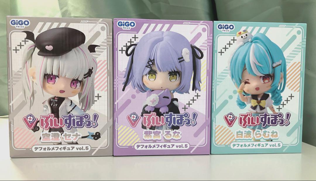 【GiGO限定】ぶいすぽっ！ フィギュア 空澄セナ 紫宮るな 白波らむね セット