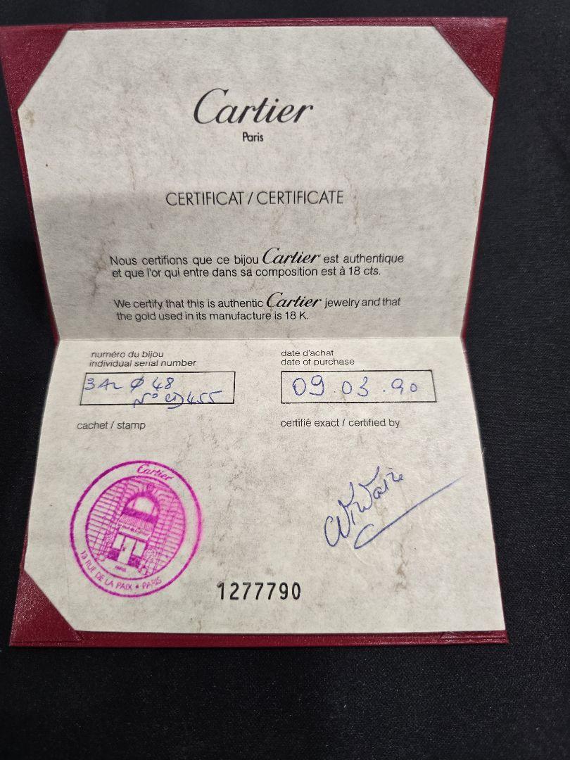 MT037 Cartier カルティエ トリニティリング 750 Φ48 8号 - メルカリ