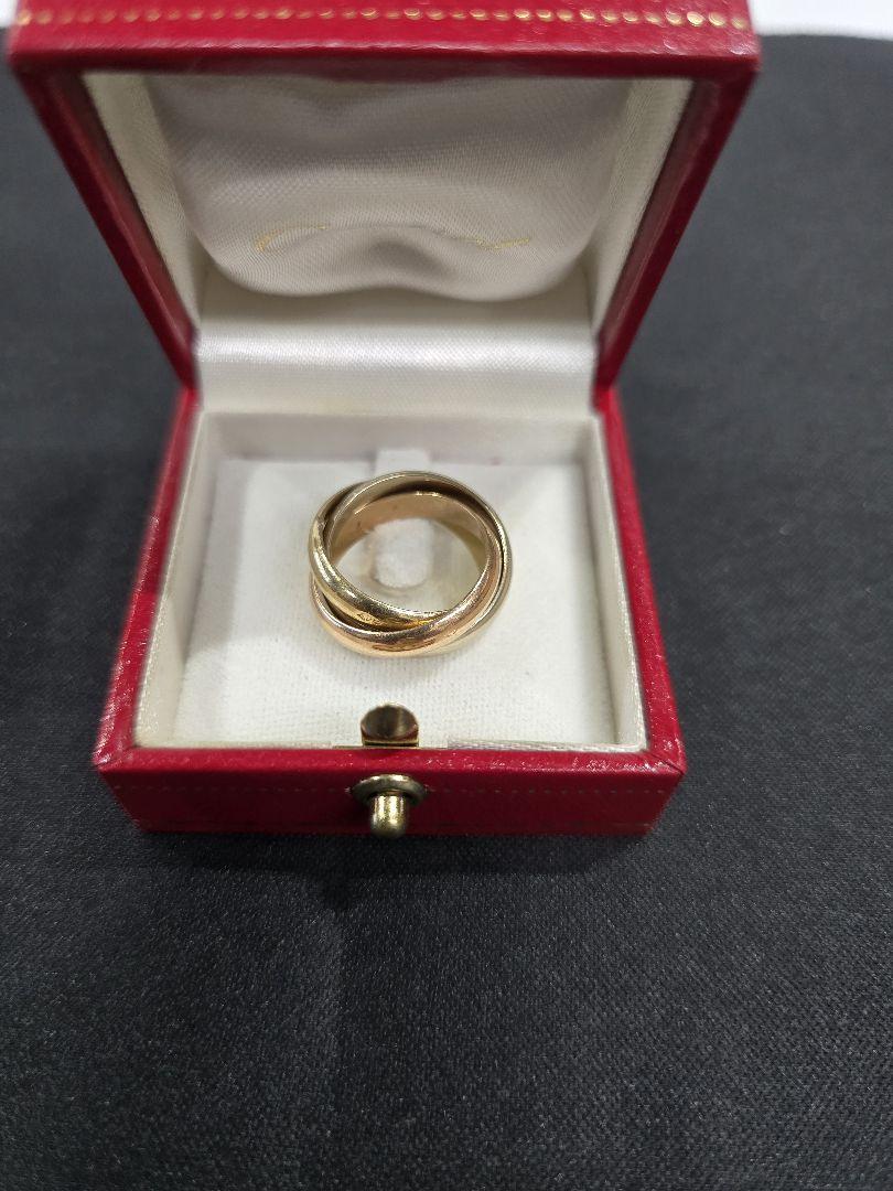 ブランド品 通販サイト カルティエ Cartier MT037 トリニティリング 8号 Φ48 750 アクセサリー