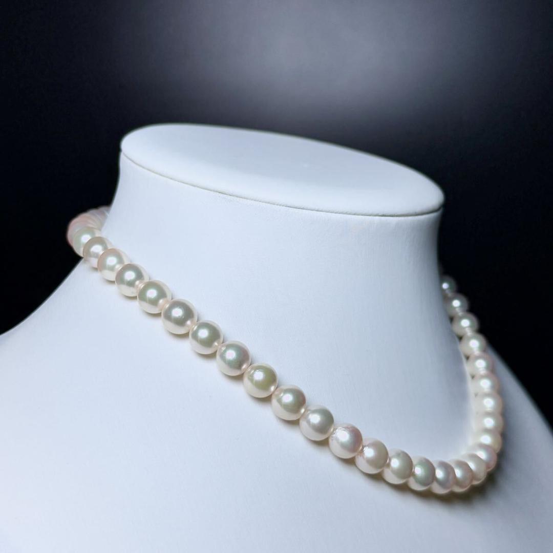 【K14】アコヤパール ネックレス ホワイト系 7.96〜8.45㎜ 38.8g 【K14】アコヤパール ネックレス ホワイト系 7.96〜8.45㎜ 38.8g