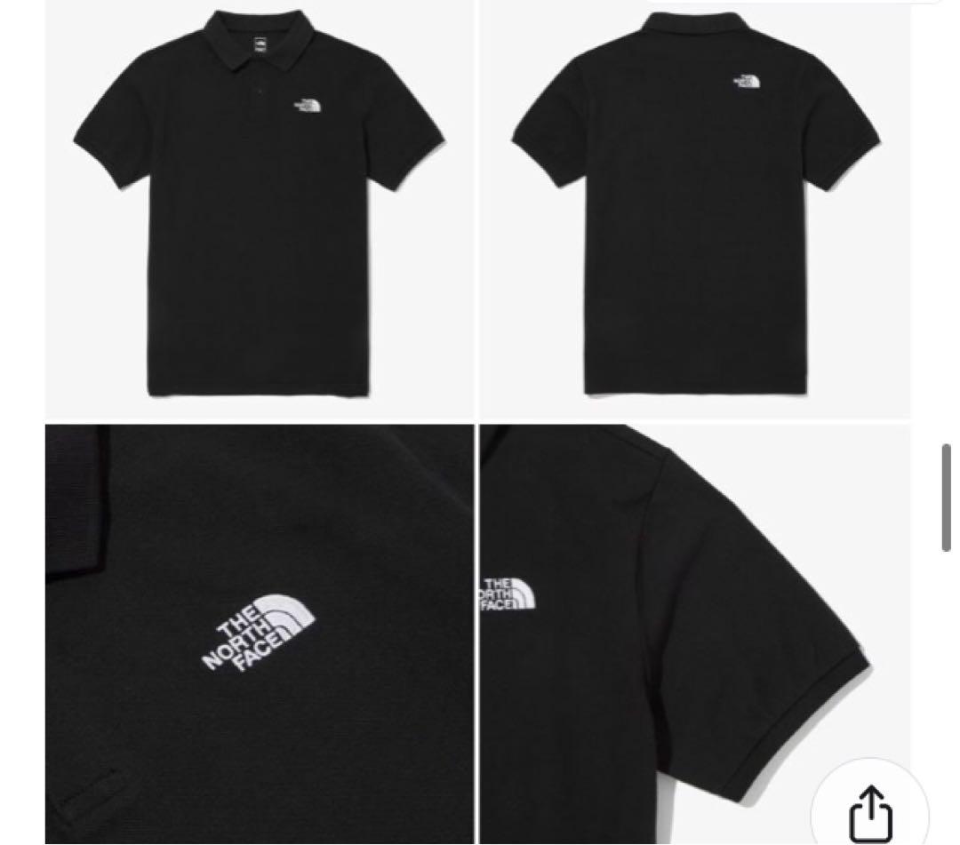 THE NORTHFACE ノースフェイス ポロシャツ ブラック Lサイズ 韓国 THE NORTHFACE ノースフェイス ポロシャツ ブラック Lサイズ