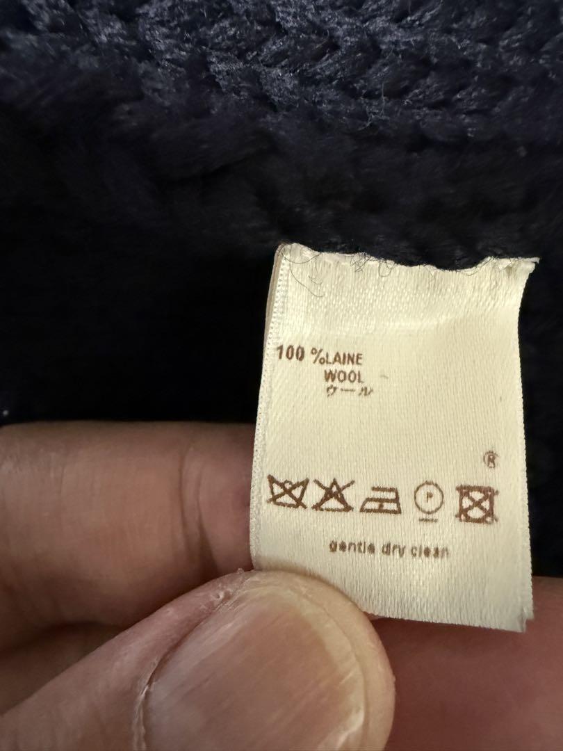 LOUIS VUITTON ネイビー カーディガン Lサイズ