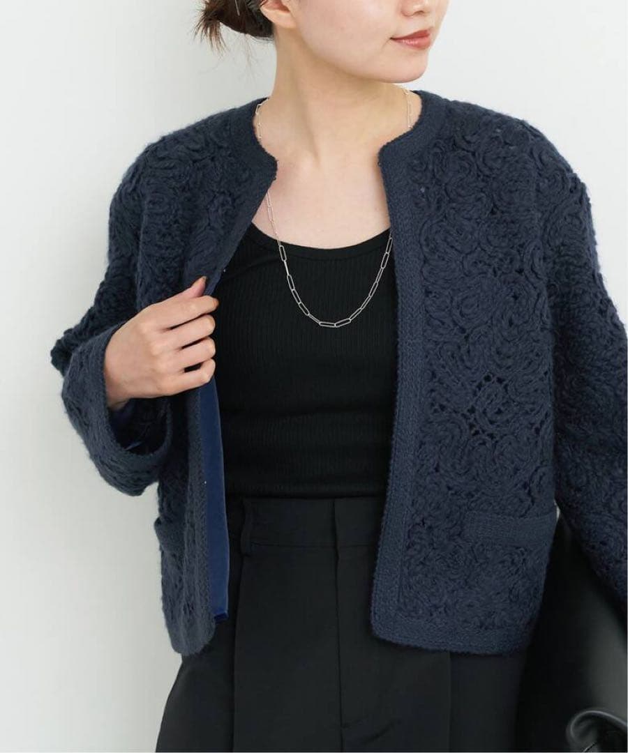 RED VALENTINO ヴァレンティノ リボン なニット ジャケット 白黒