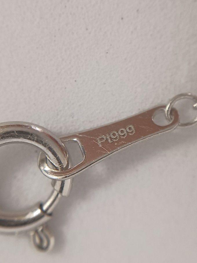 【一部予約！】 ☆【新品未使用品】ジルコンオニキストップPT999ネックレスGSTV アクセサリー
