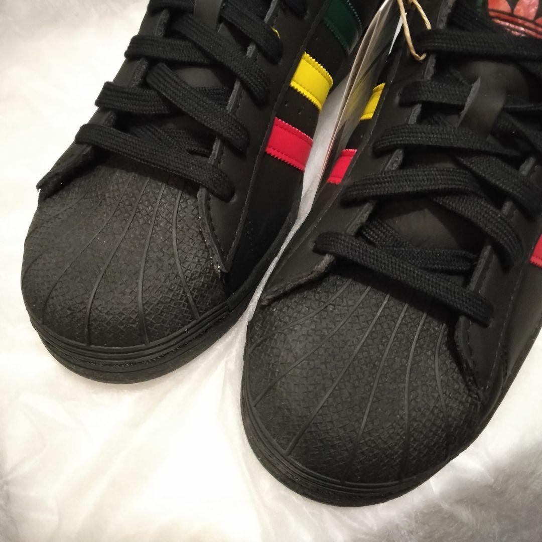 【新品】adidas SUPERSTAR RASTA レゲーパック 天然皮革