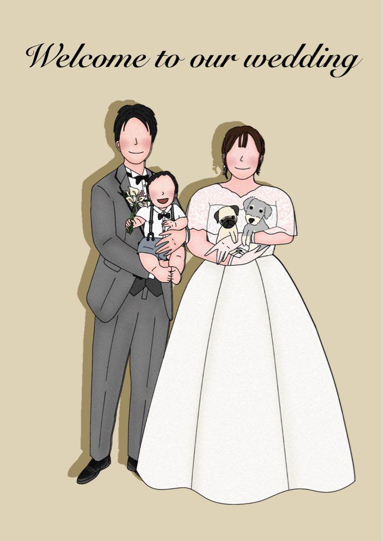 ウェディング　結婚式　ウェルカムスペース　ウェルカムボード