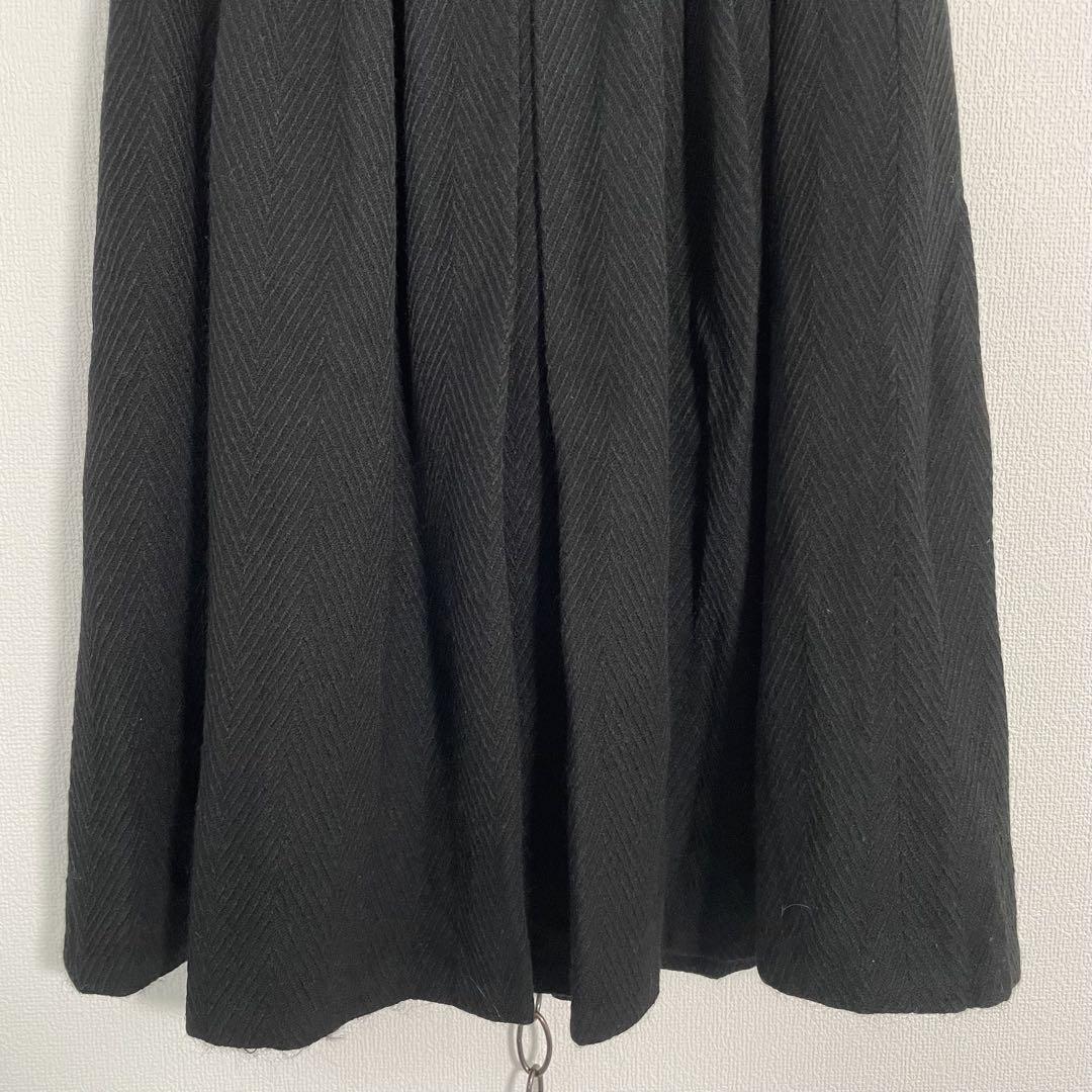 70s YVES SAINT LAURENT ヘリンボーン ウールスカート