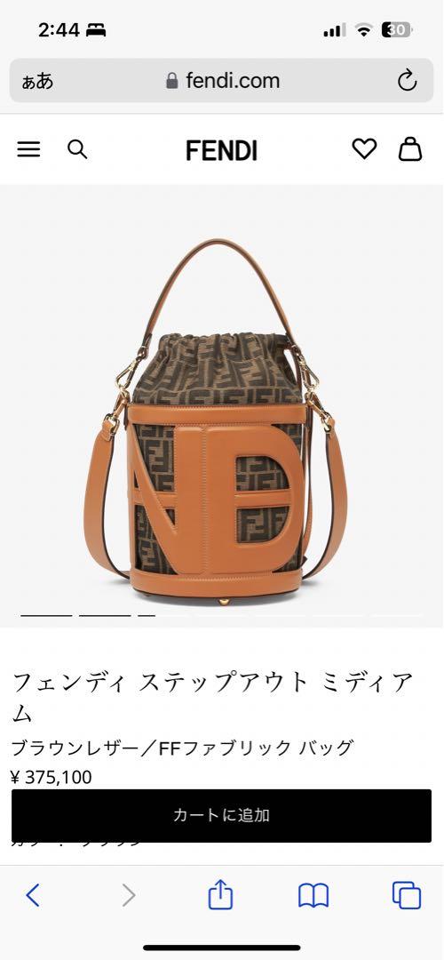 【値下げ】FENDI【今期限定】バケットバック　メンズ　ビッグサイズ