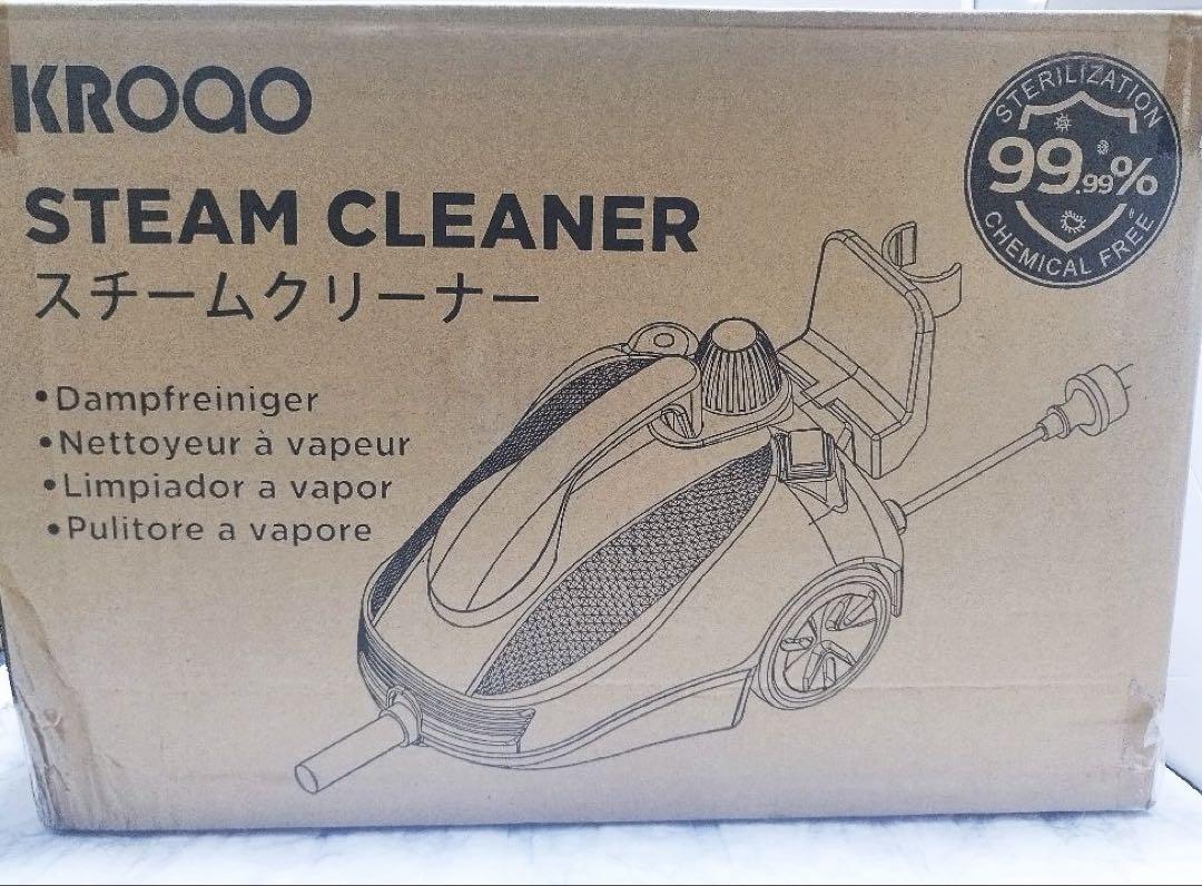 スチームクリーナー 1.5L水タンク容量 スチーム洗浄機 連続スチームロック付き