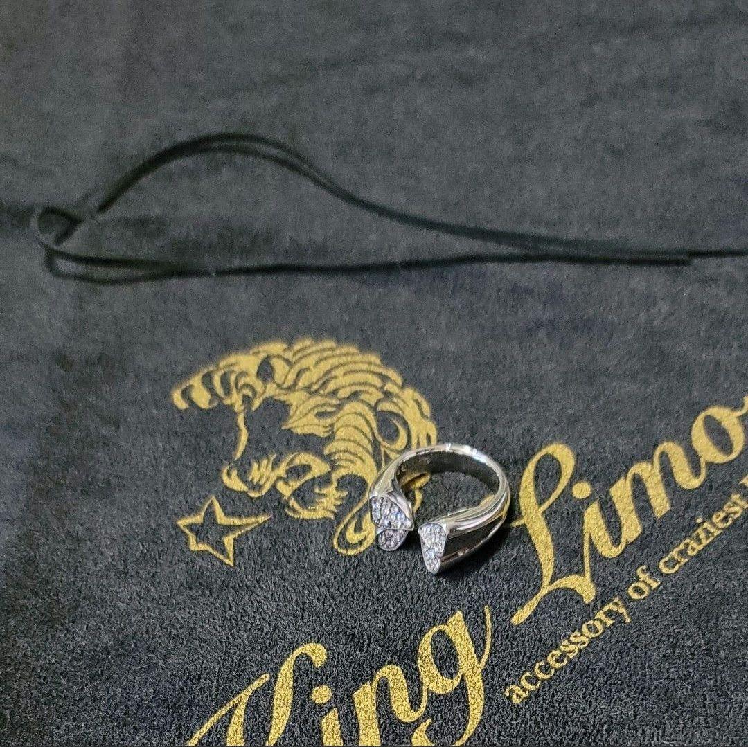 春夏新作モデル KING LIMO アクセサリー スモールパヴェCZリング バタフライ アクセサリー