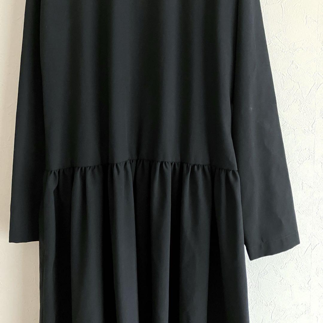 希少 極美品 90s トリココムデギャルソン ウールワンピース ダブルボタン 黒 希少 極美品 90s トリココムデギャルソン ウールワンピース