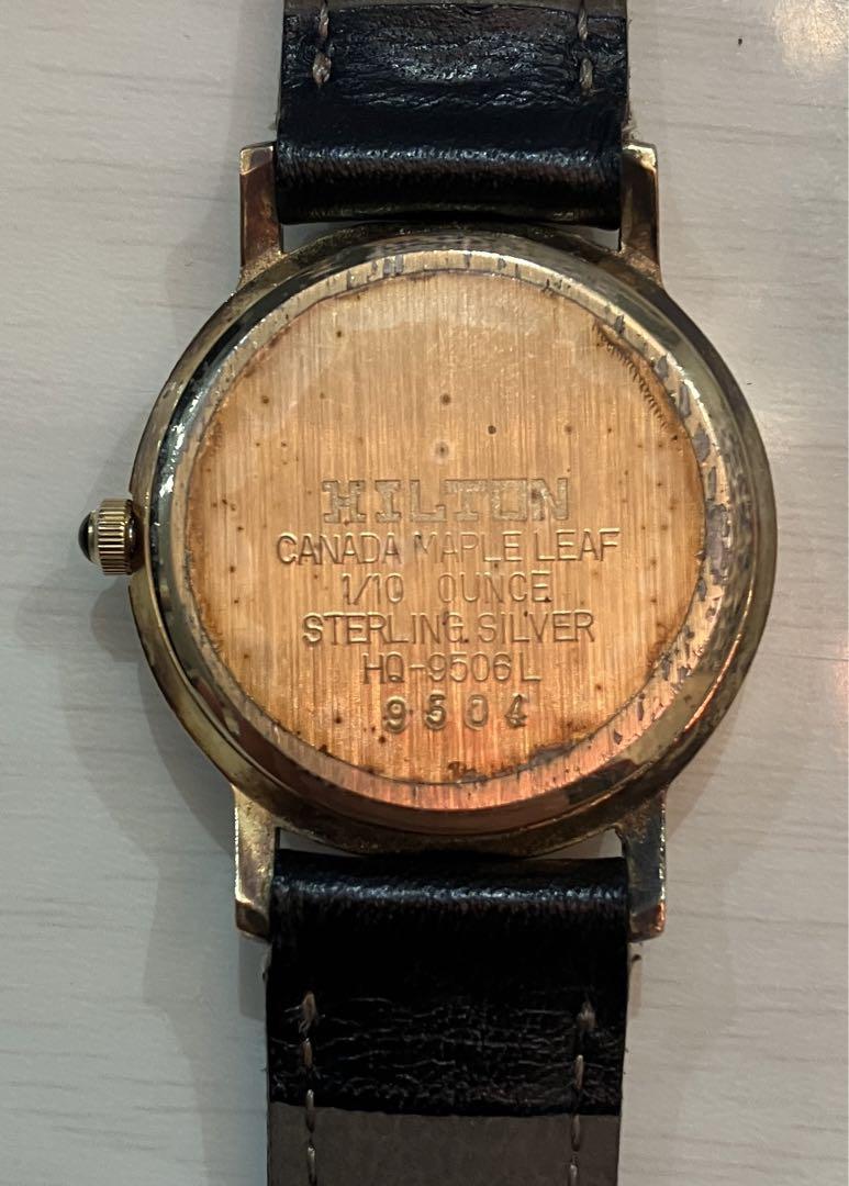 HILTON/ヒルトン メープルリーフウォッチ 金貨 時計 純金 K24 HILTON/ヒルトン メープルリーフウォッチ 金貨 時計 純金 K24