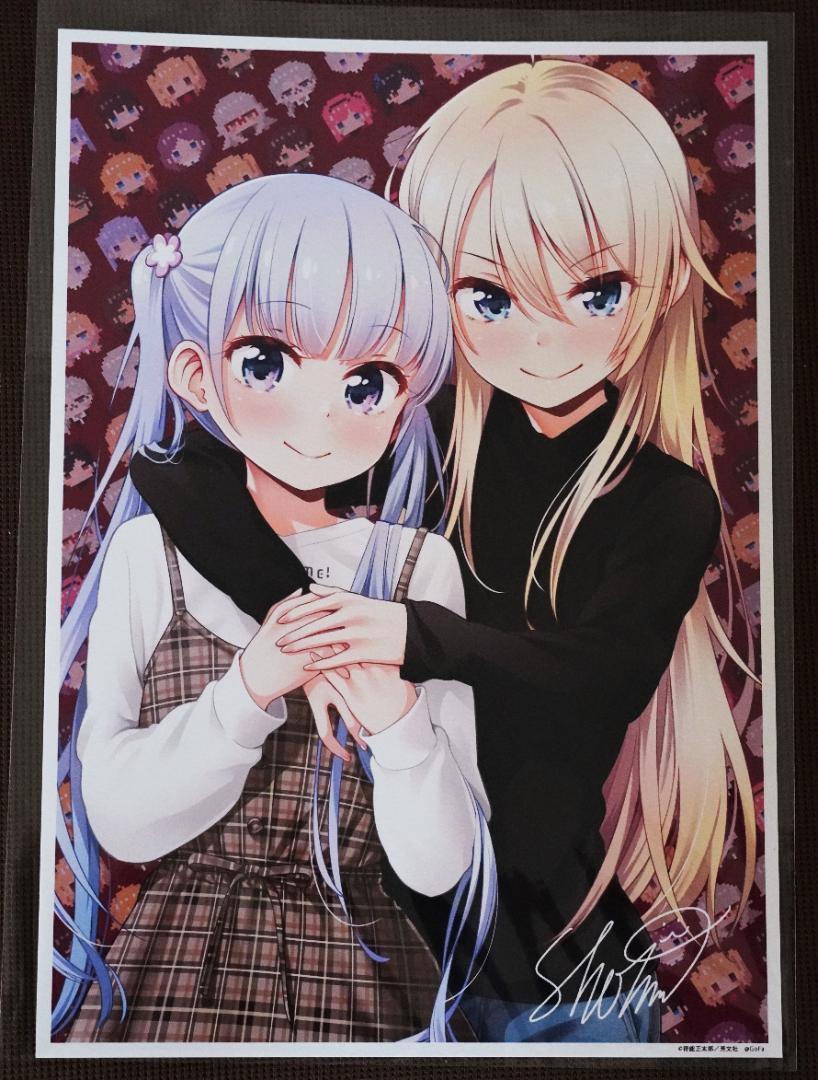 コピー 新品未開封 New Game 完結記念展 版上サイン付きミニアートグラフ オンライン大セール Mcia Mu