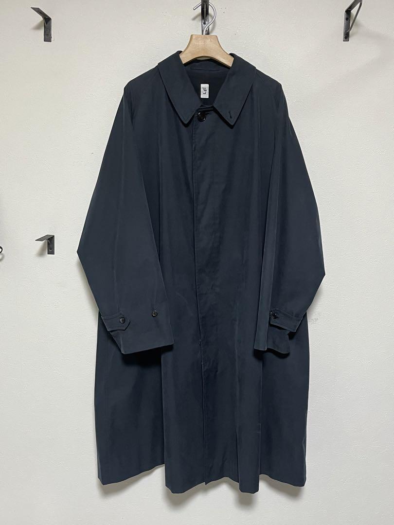 LE C/P ギャバ バルカラーコート ネイビー size 3