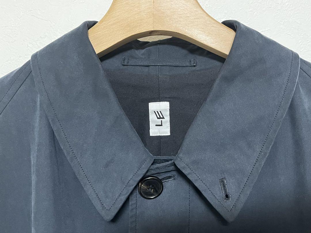 LE C/P ギャバ バルカラーコート ネイビー size 3