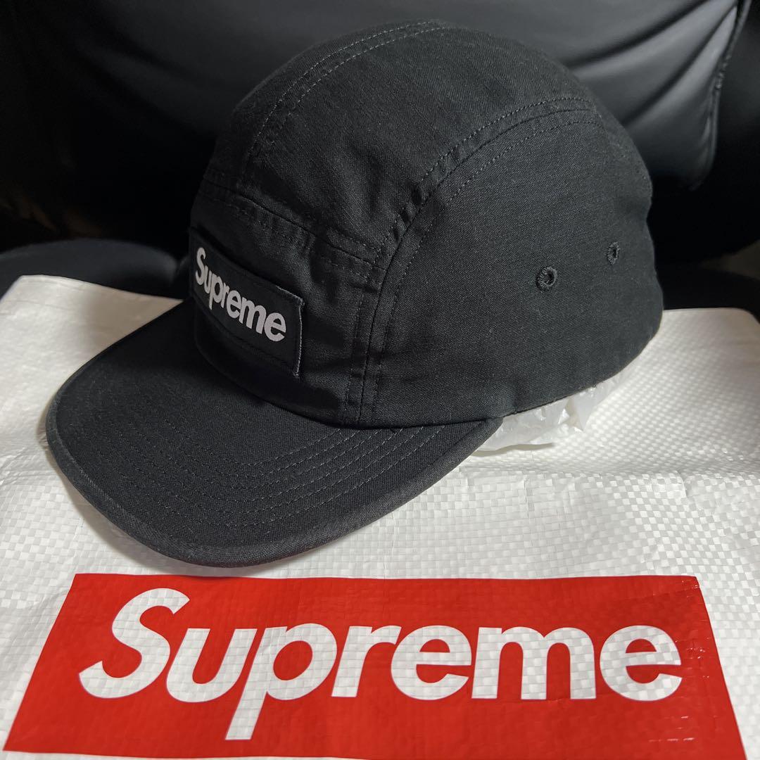 正規品　美品　Supreme ブラック ワークキャップ SUPNY-20