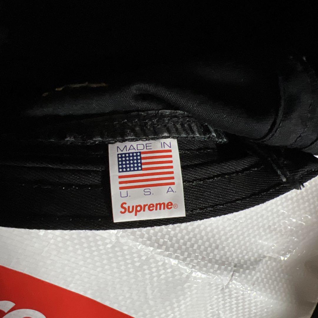 正規品　美品　Supreme ブラック ワークキャップ SUPNY-20