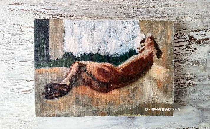 贈る結婚祝い 絵画「真昼の光の中のヌード 2」サムホール・油彩画・原画・裏紐付き 絵画/タペストリ おもちゃ・ホビー・グッズ¥506,506-eqrental.mx 贈る結婚祝い 絵画「真昼の光の中のヌード 2」サムホール・油彩画・原画・裏紐付き 絵画/タペストリ おもちゃ・ホビー・グッズ¥506,506-eqrental.mx