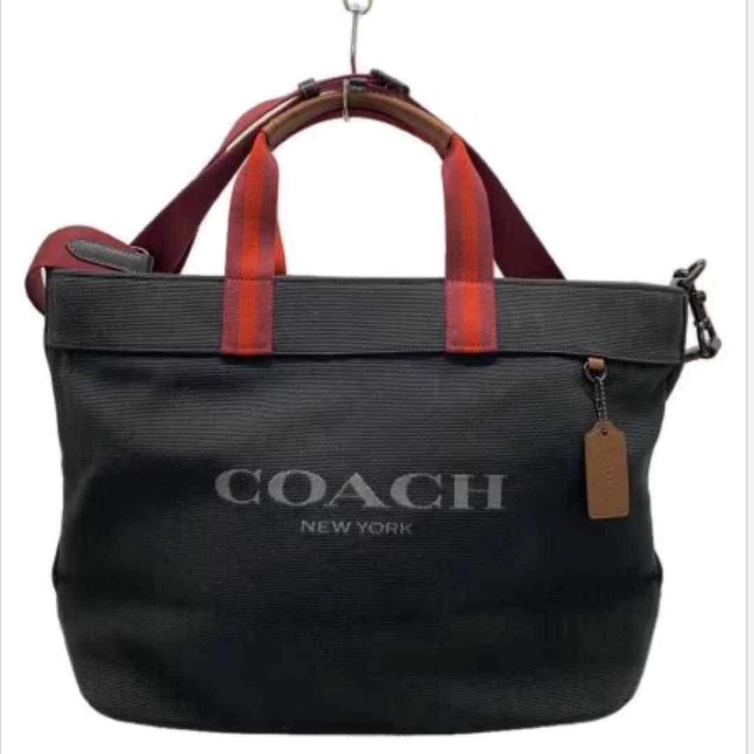 COACH キャンバス トートバッグ 黒