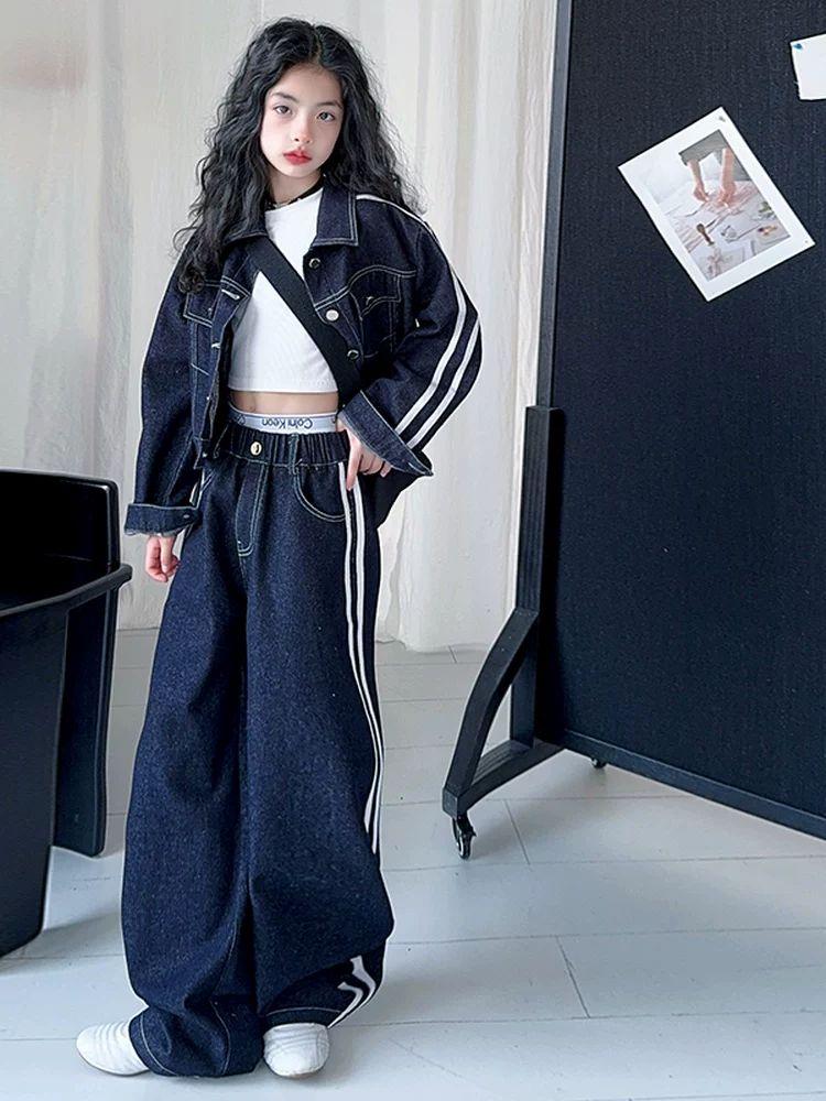 大人気♡ゆったりデニムセットアップ ストリート春コーデ 女子会普段着OK