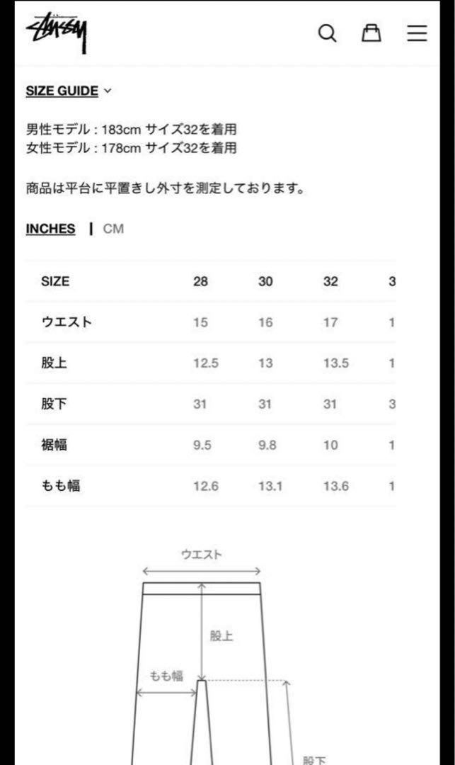 パンツ stussy relaxed gean