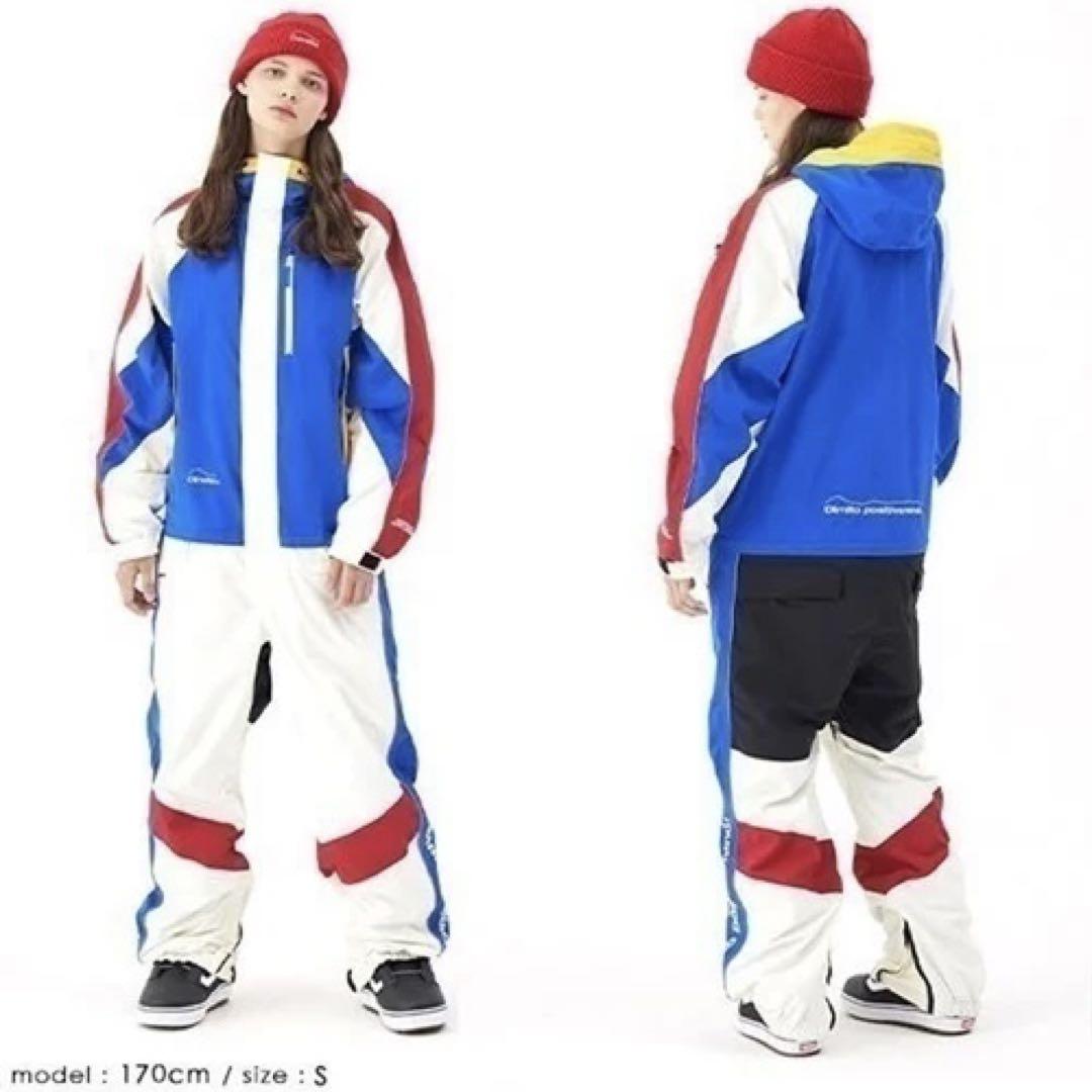 新品 Dimito ディミト スノーボードウェア ロイヤルブルー スーツ ツナギ