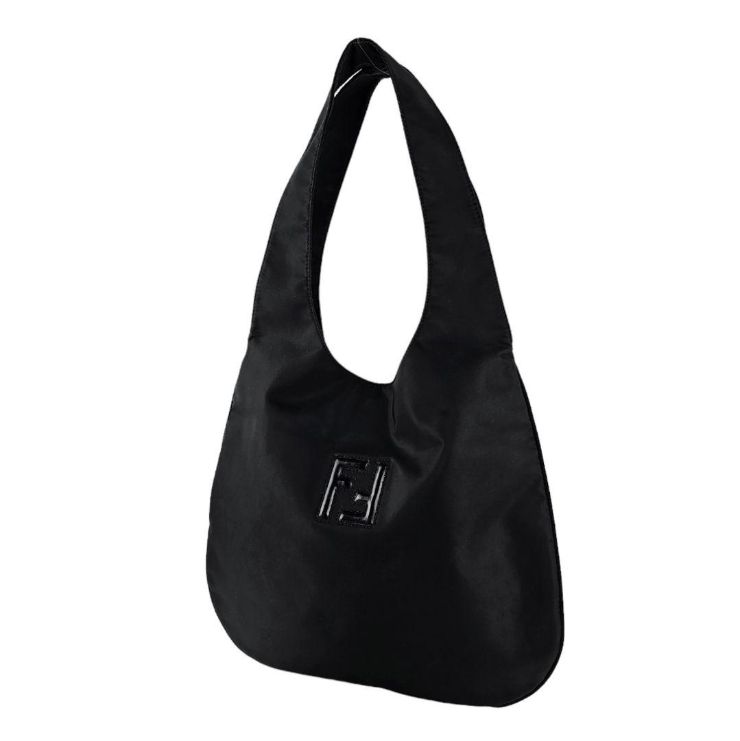 美品 フェンディ FENDI FFロゴ ナイロン トートバッグ ショルダーバッグ 画像3