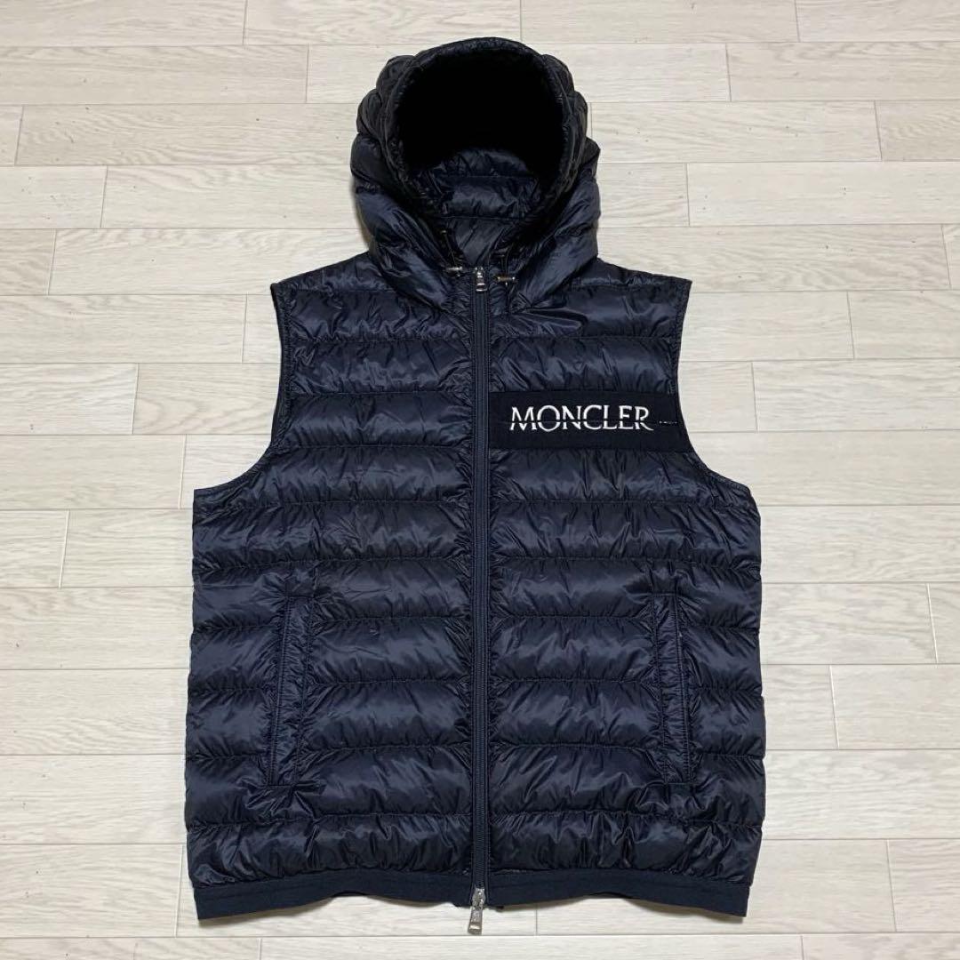 極美品】MONCLER LARUNS ネイビー 1 ダウンベスト 4D256 - メルカリ