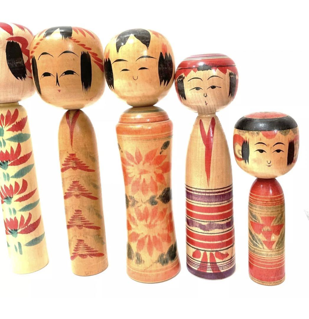 代引き人気 171 10体 14-31cm 伝統こけし ヴィンテージ #188内3 こけし 工芸品