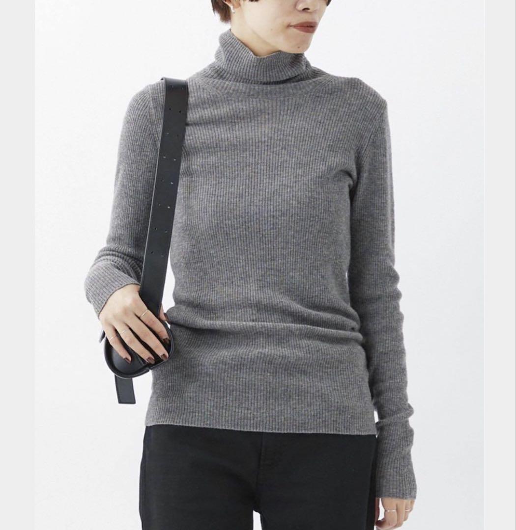 AP STUDIO／Wool Turtleneck Knit リブ ニット