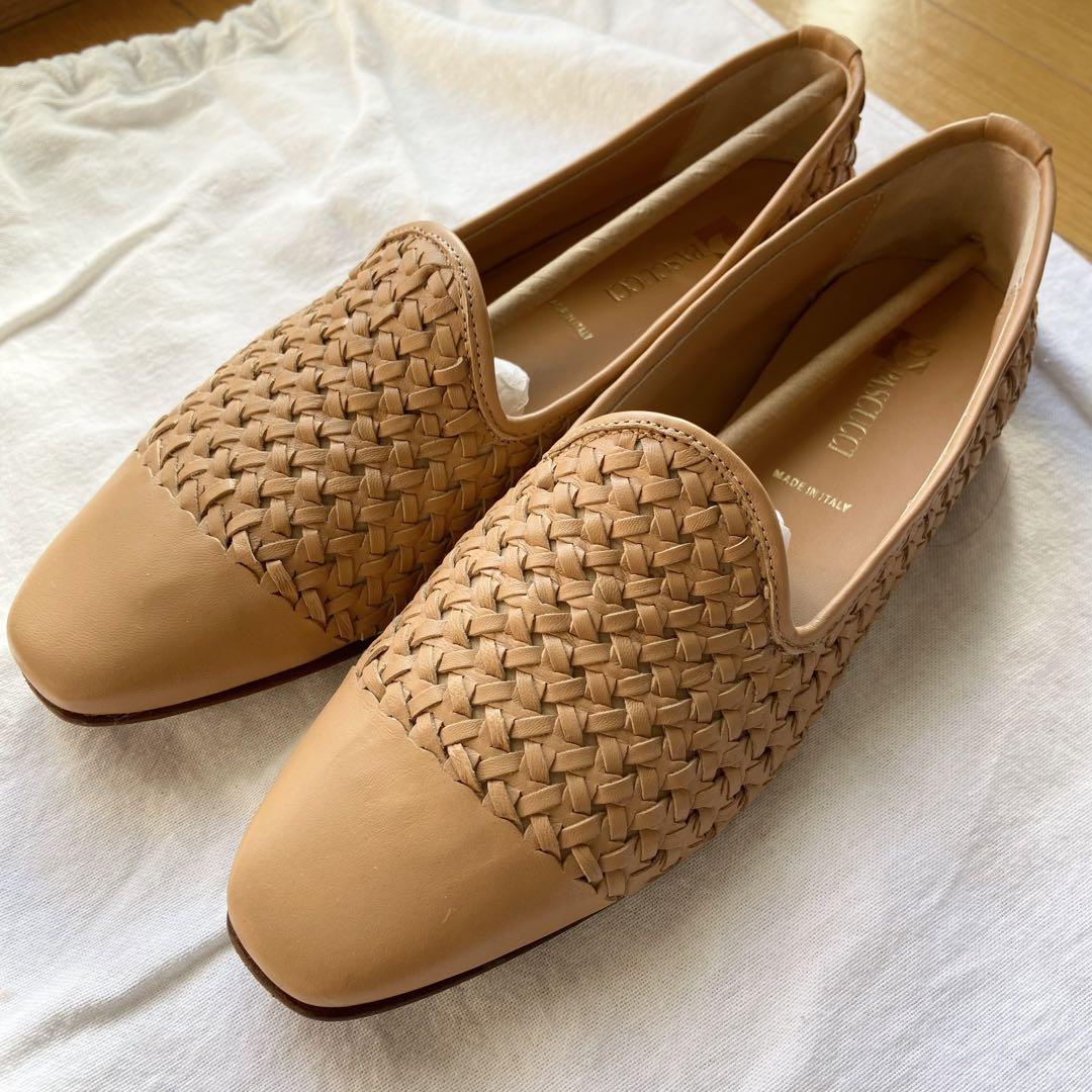 パスクッチ puscucci レザー イントレチャートシューズ
