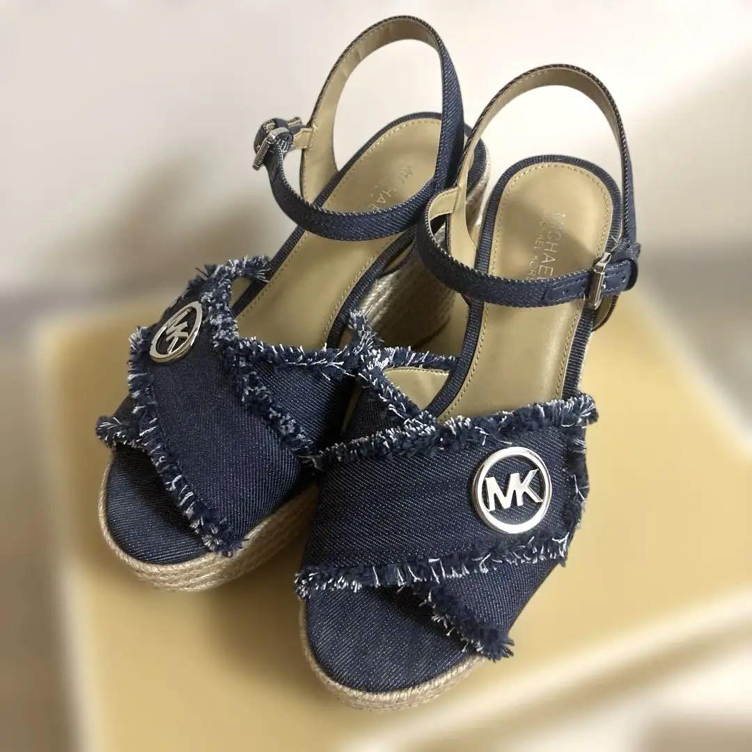 Michael Kors デニム ウェッジサンダル - メルカリ