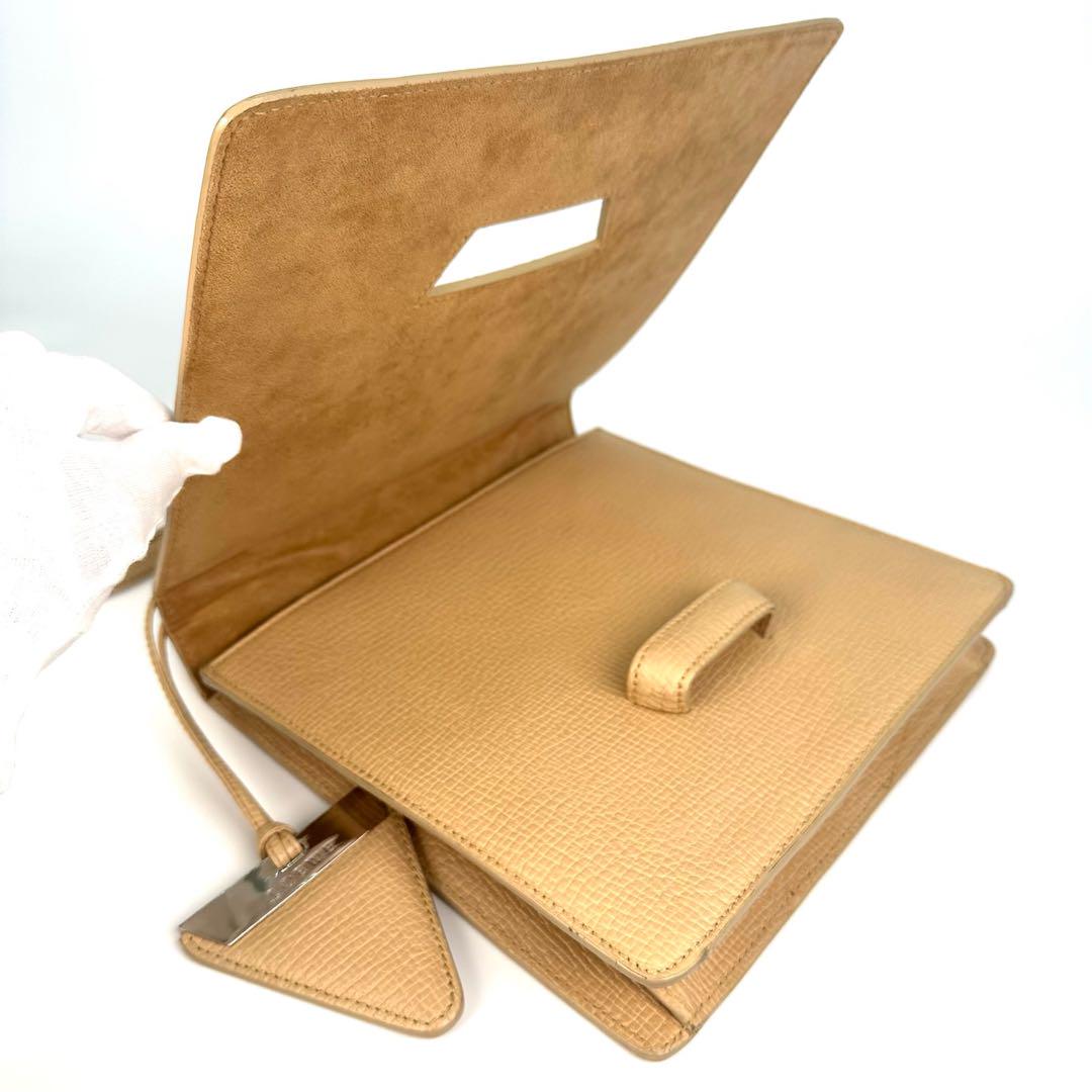 LORWE ロエベ バルセロナ ショルダーバッグ　ベージュ 美品