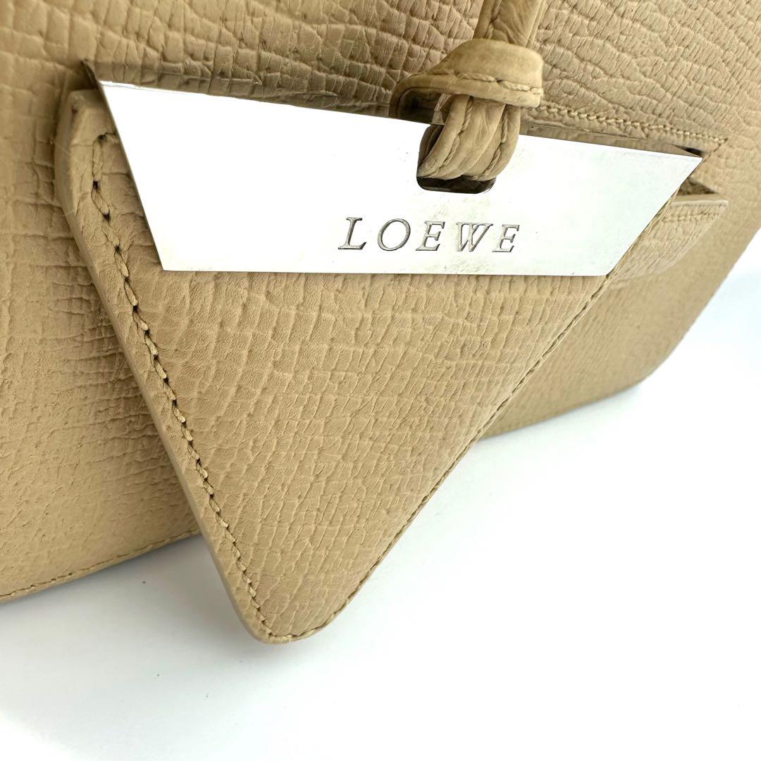 LORWE ロエベ バルセロナ ショルダーバッグ　ベージュ 美品
