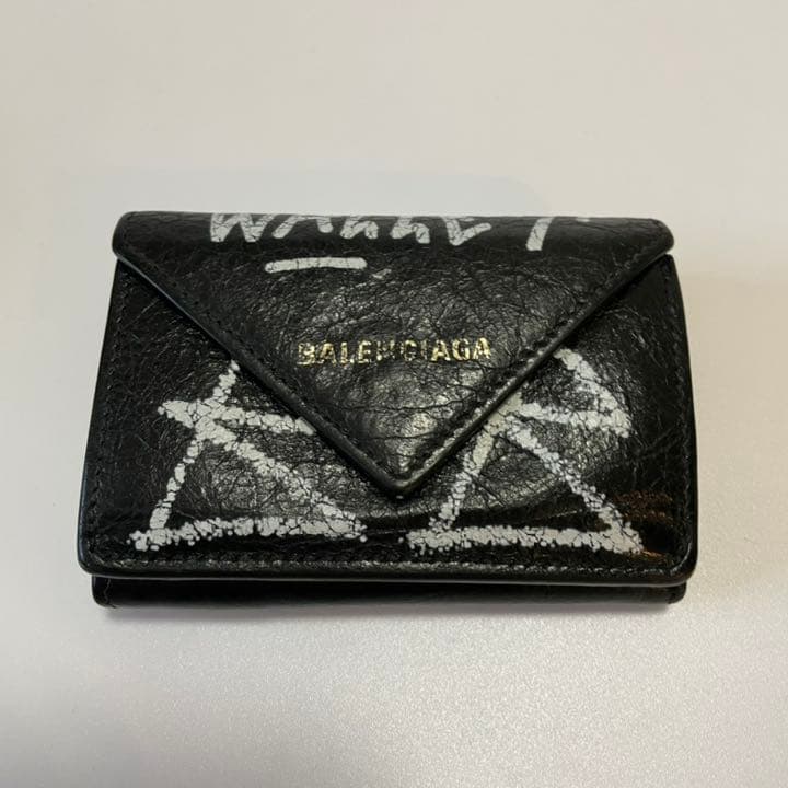 値下げ❗️BALENCIAGA バレンシアガ ペーパーミニウォレット ミニ財布 バレンシアガ #ロエベ