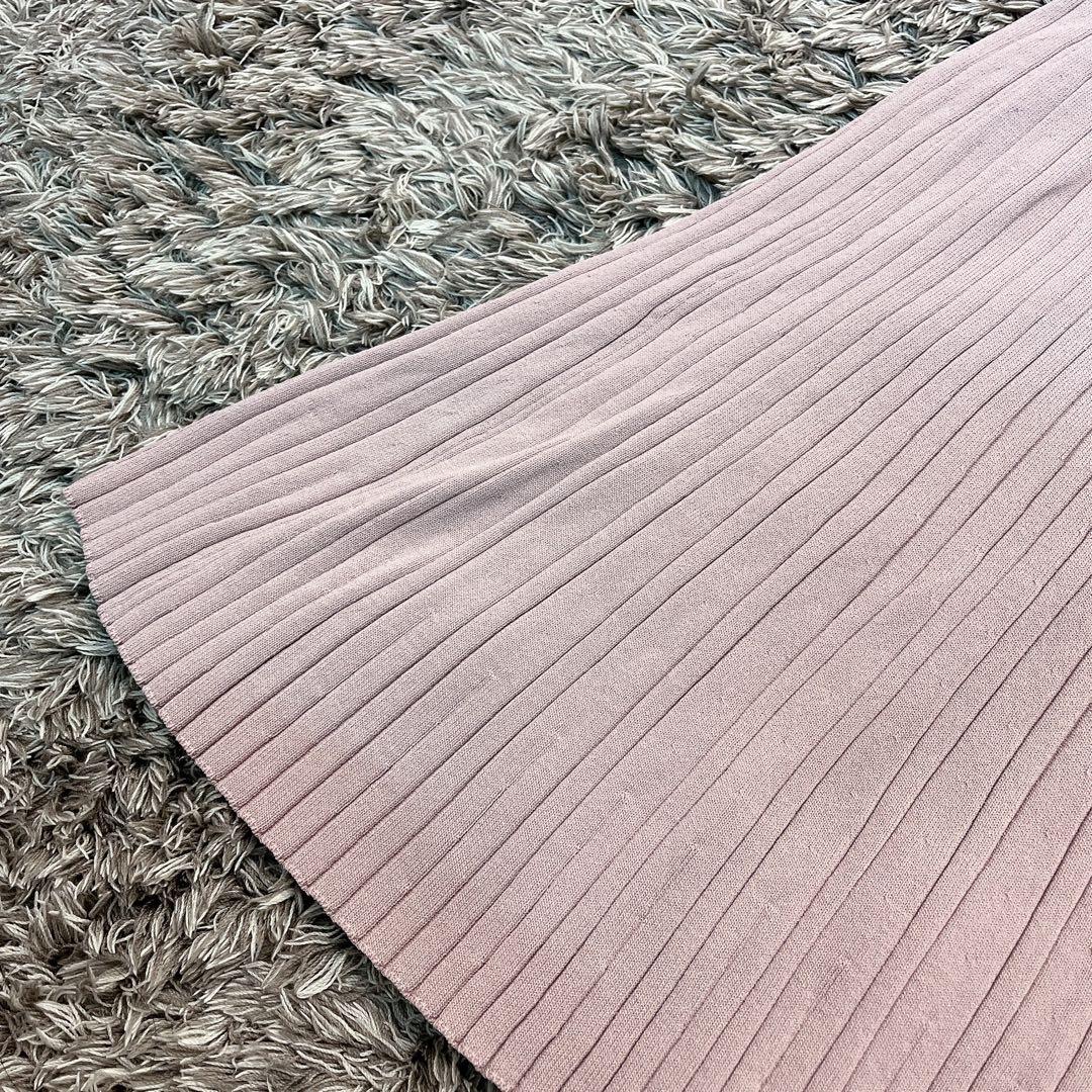 良品✨SNIDEL スナイデル ノースリフロントボタンニットワンピース ピンク 良品✨SNIDEL スナイデル ノースリフロントボタンニットワンピース ピンク