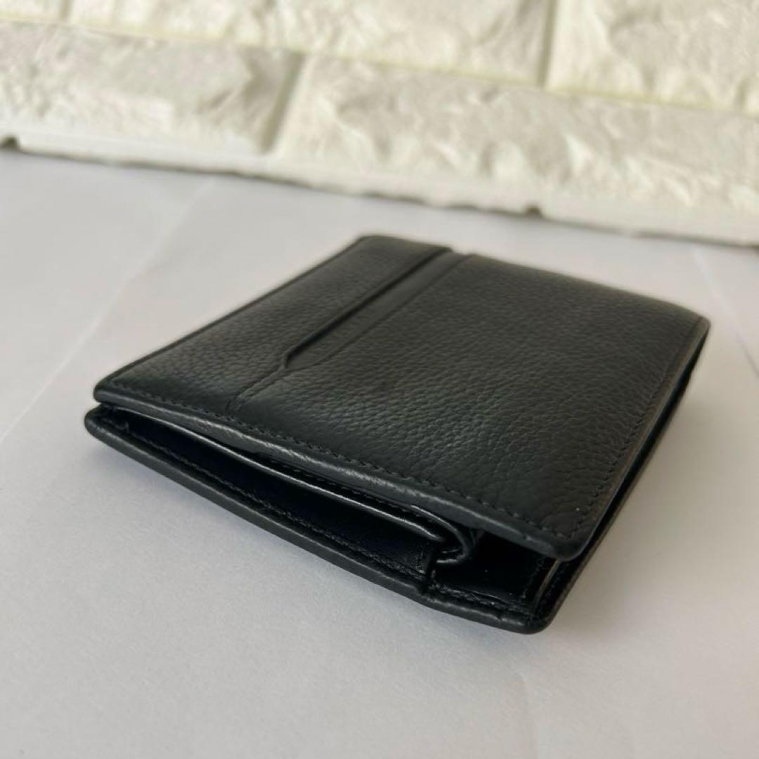 BVLGARI ブルガリ　レザー 二つ折り財布 黒