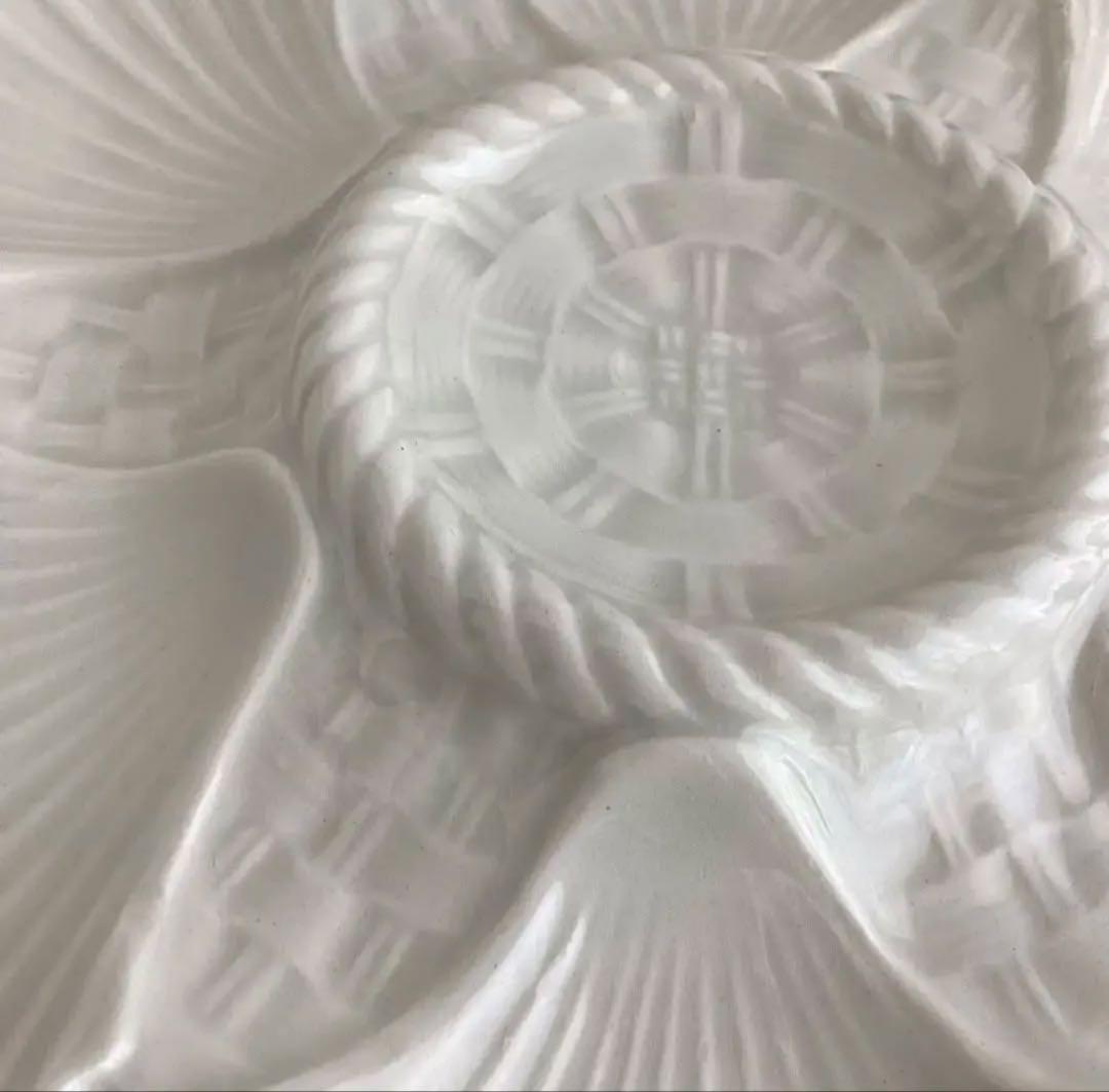 フランスアンティーク ♧ ロンシャン ♧ オイスタープレート24cm フランスアンティーク ♧ ロンシャン ♧ オイスタープレート24cm