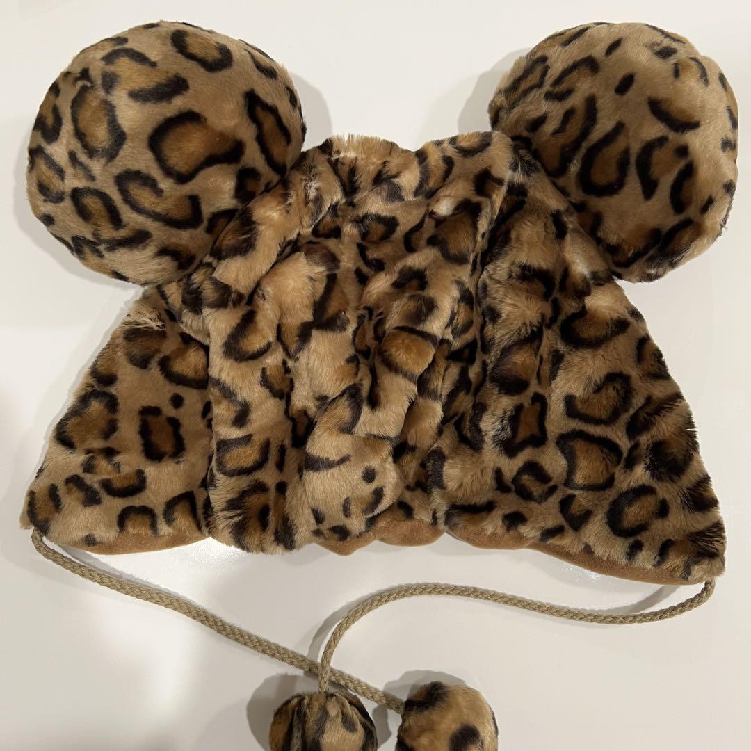 ファンキャップ ミニー ヒョウ柄 ディズニー