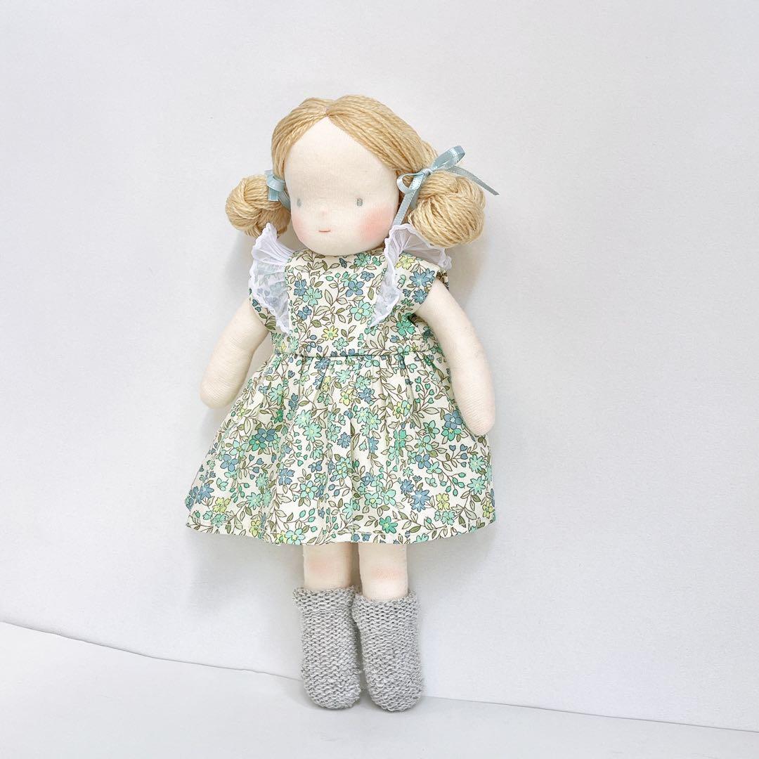 ハンドメイド　お人形　ドール　女の子　ぬいぐるみ　ウォルドルフ人形風
