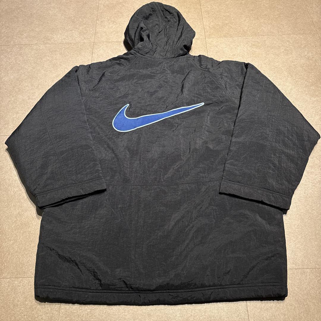 Nike ナイロン中綿ジャケット　ビンテージ　ビッグスウォッシュ　90s L