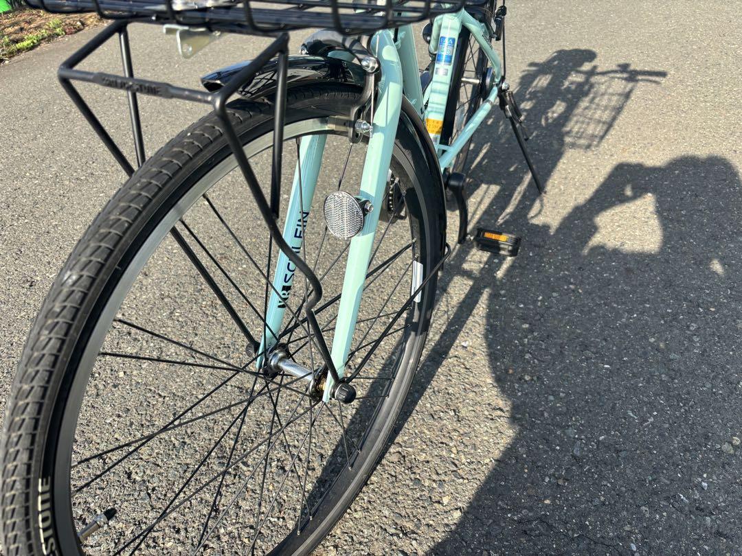 美品！SCHLEIN 子供用自転車 ミントグリーン 前カゴ付き　小学生