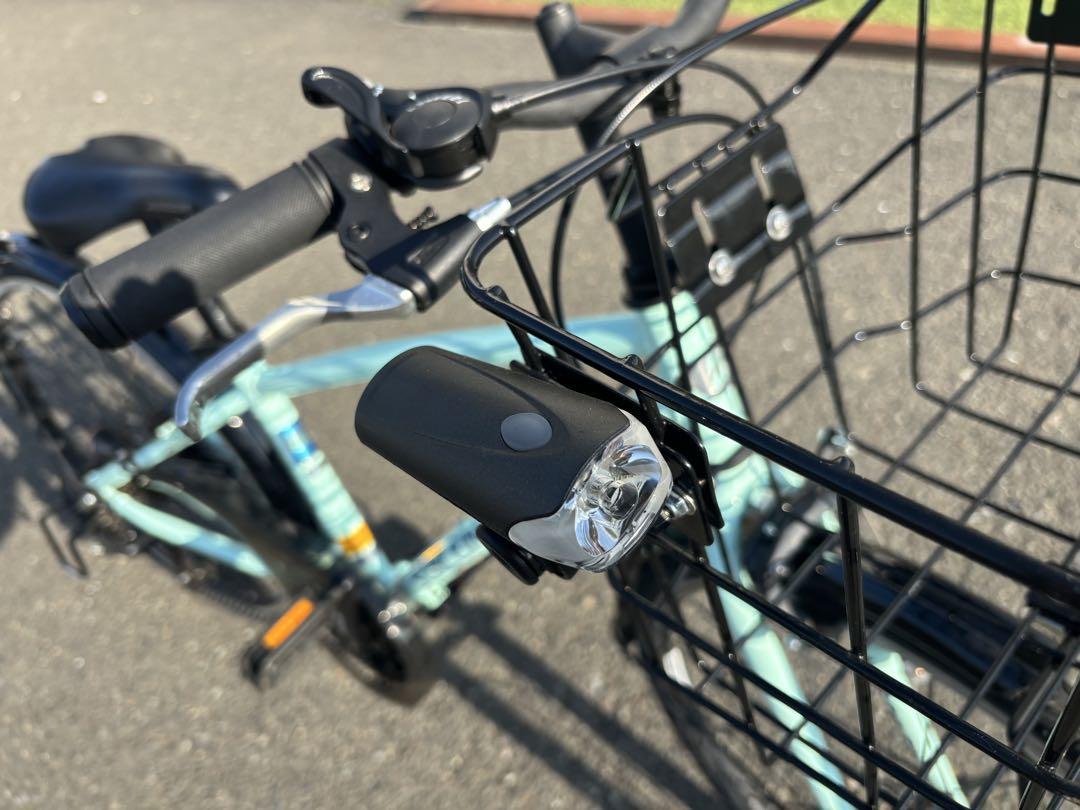 美品！SCHLEIN 子供用自転車 ミントグリーン 前カゴ付き　小学生