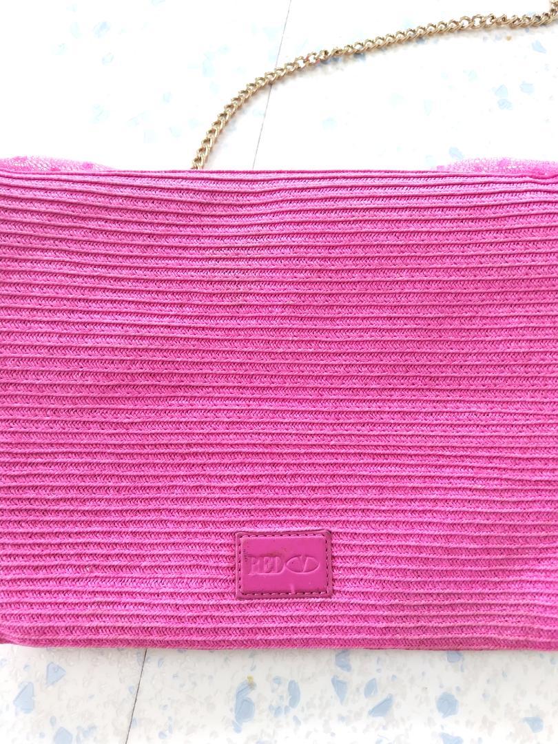 red valentinoレッドヴァレンティノレースリボンピンクかご