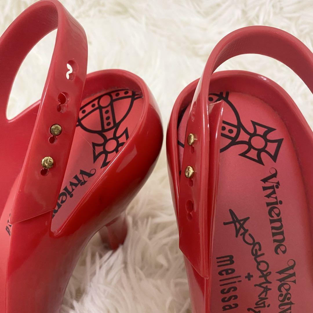 希少✨Viviennne Westwood ヴィヴィアン　パンプス　リボン　赤
