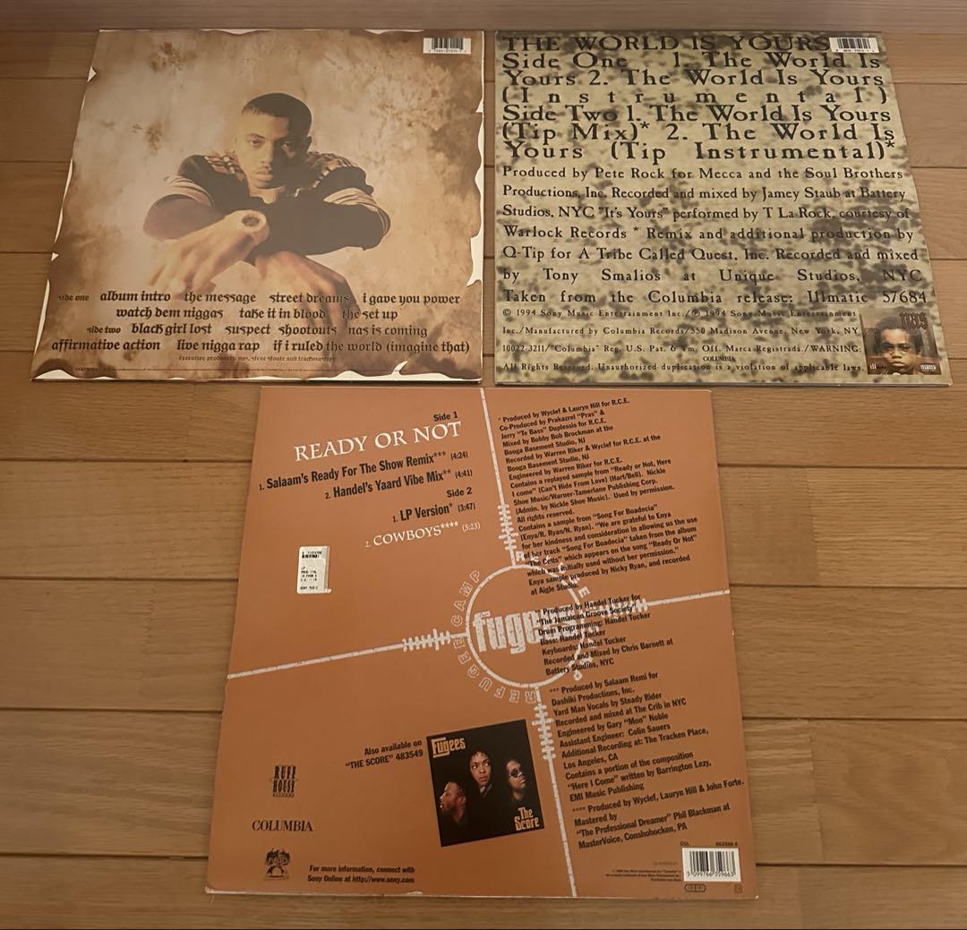 Nas Fugees レコード まとめて3枚